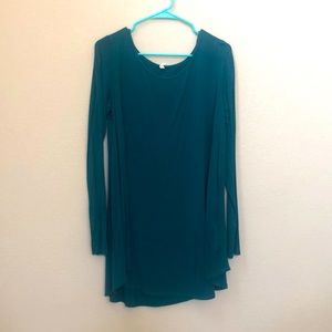 Teal swing tunic